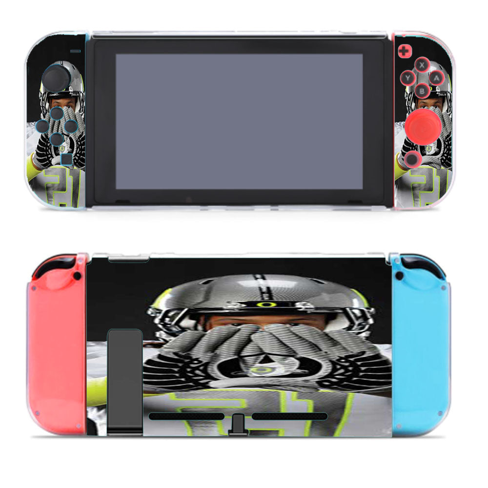 Oregon Ducks Gloves Grey Nintendo Switch Cover Case