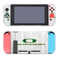 Oregon Ducks University Nfl Logo White Wood Wallpaper Nintendo Switch Cover Case