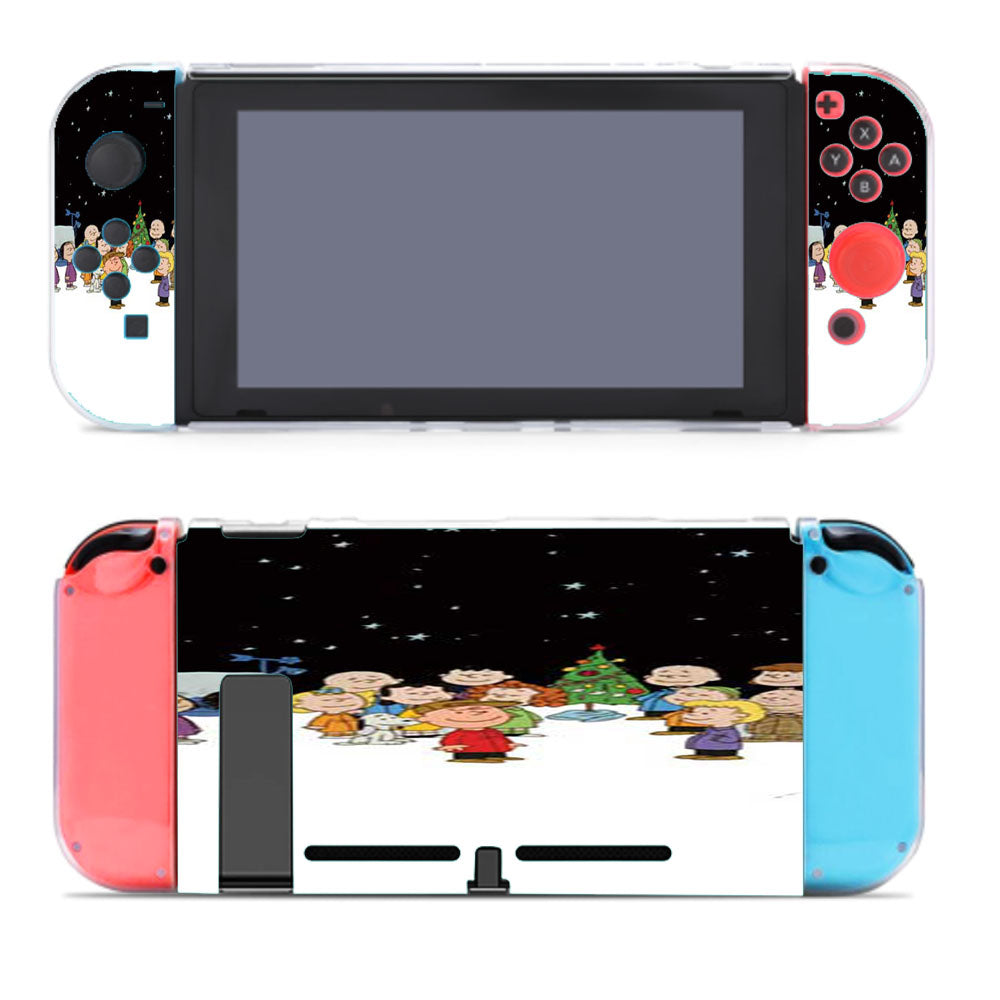 Peanuts Christmas Blk Sky Nintendo Switch Cover Case