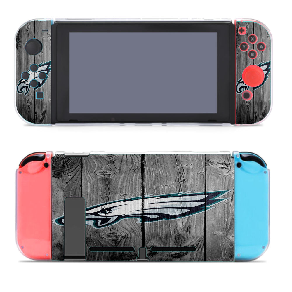 Philadelphia Eagle Logo Wood Texture Wallpapers Nintendo Switch Cover Case