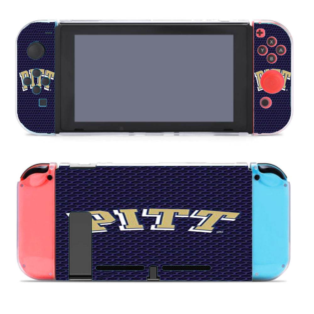 Pitt Panthers Honeycomb Nintendo Switch Cover Case