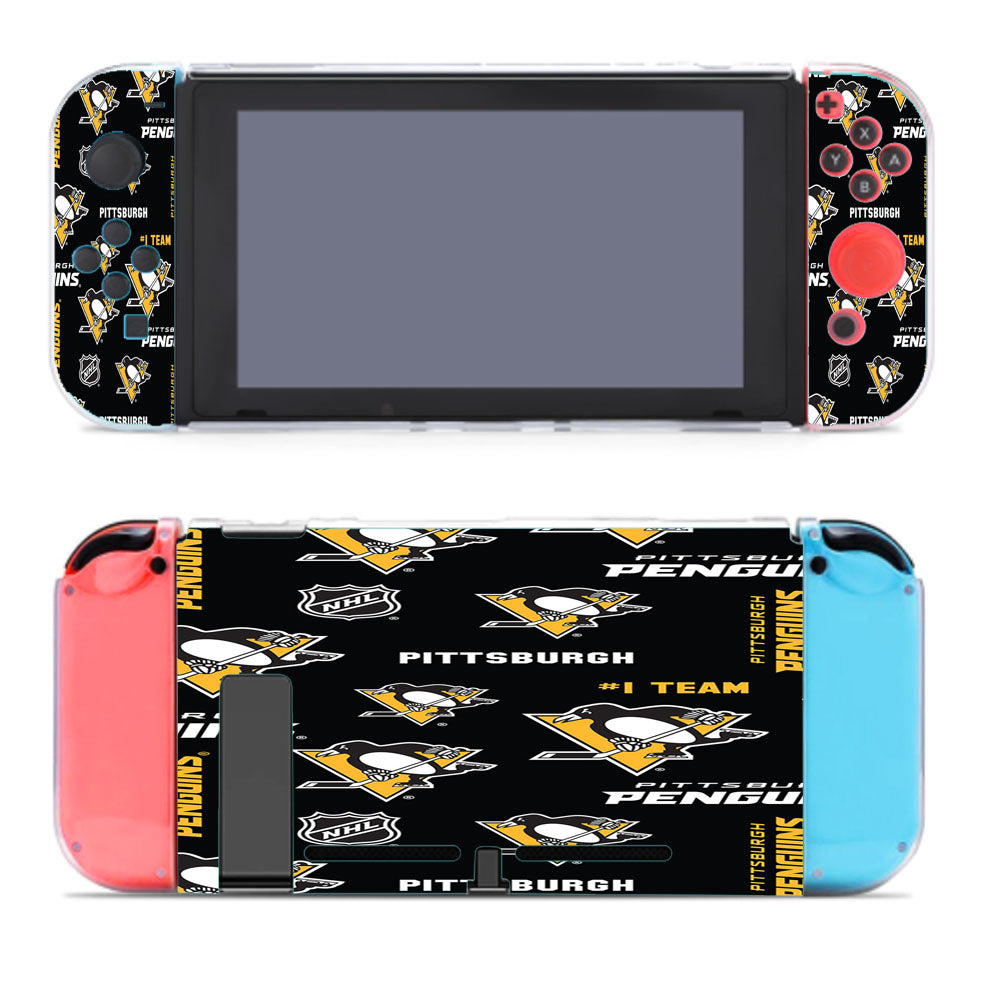 Pittsburgh Penguin Pattern Nintendo Switch Cover Case