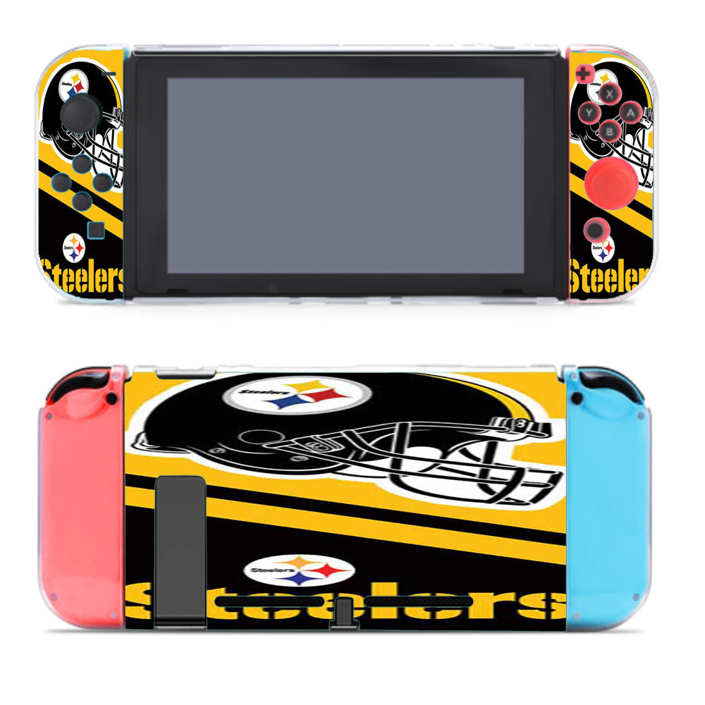 Pittsburgh Steelers Helmet Stripes Nintendo Switch Cover Case
