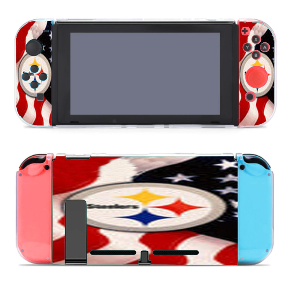 Pittsburgh Steelers Usa Flag Nintendo Switch Cover Case