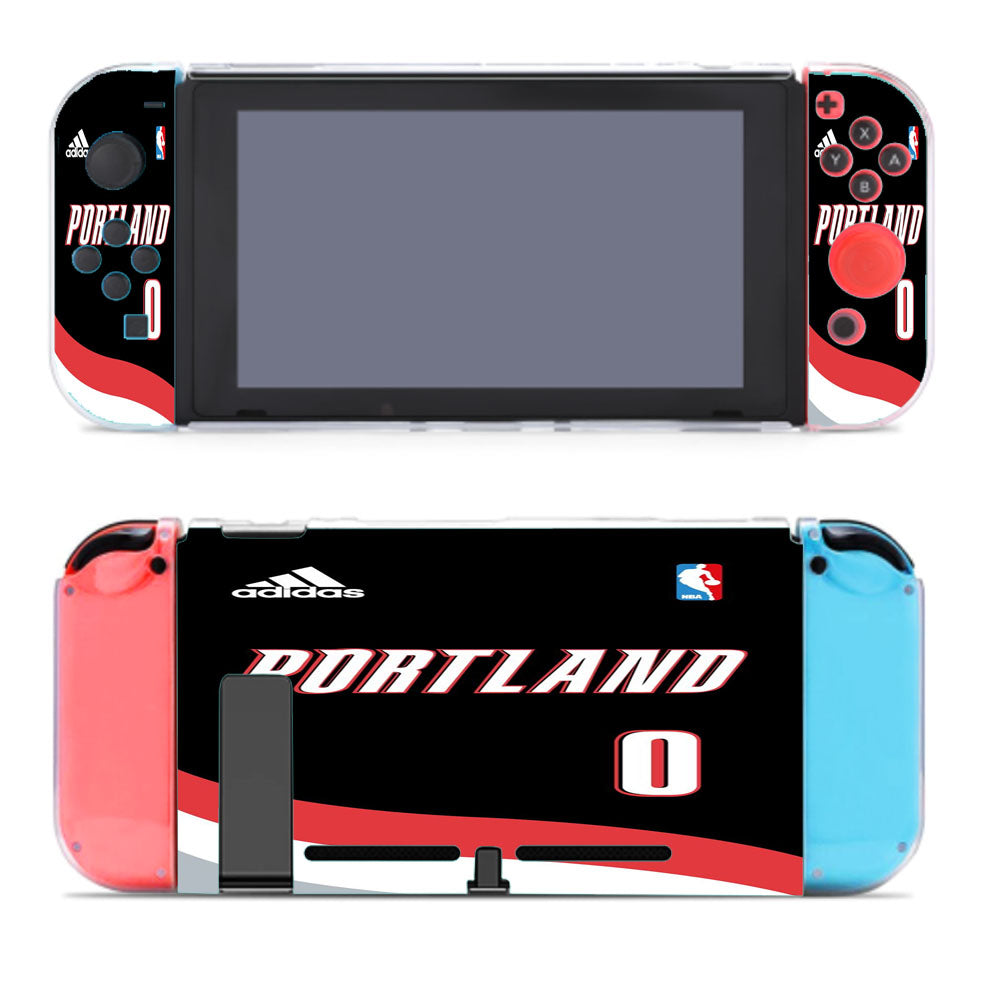 Portland Nba Number Zero Jersey Wallpaper Nintendo Switch Cover Case