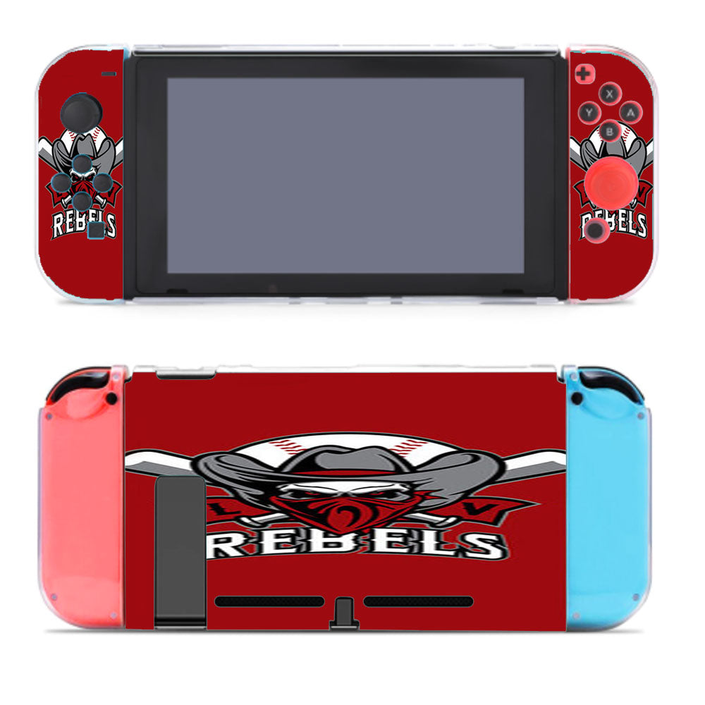 Rebels Baseball Logo Red Nintendo Switch Cover Case