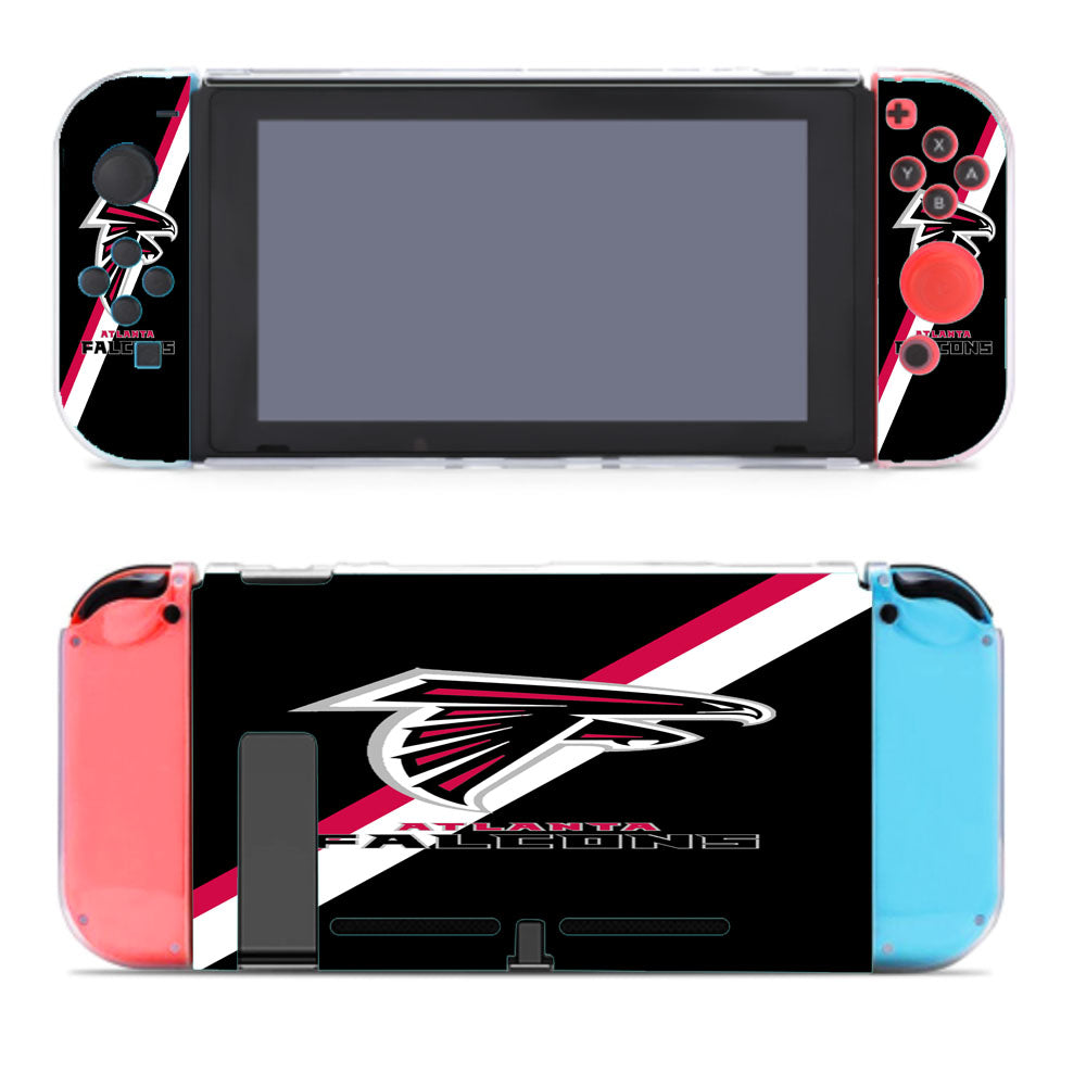 Red White Line Atlanta Falcons Nintendo Switch Cover Case