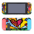 Romero Britto Pop Hearts Wallpaper Nintendo Switch Cover Case