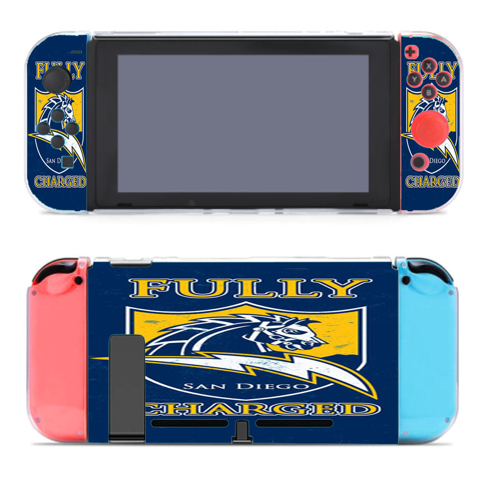 San Diego Chargers Fully Nintendo Switch Cover Case