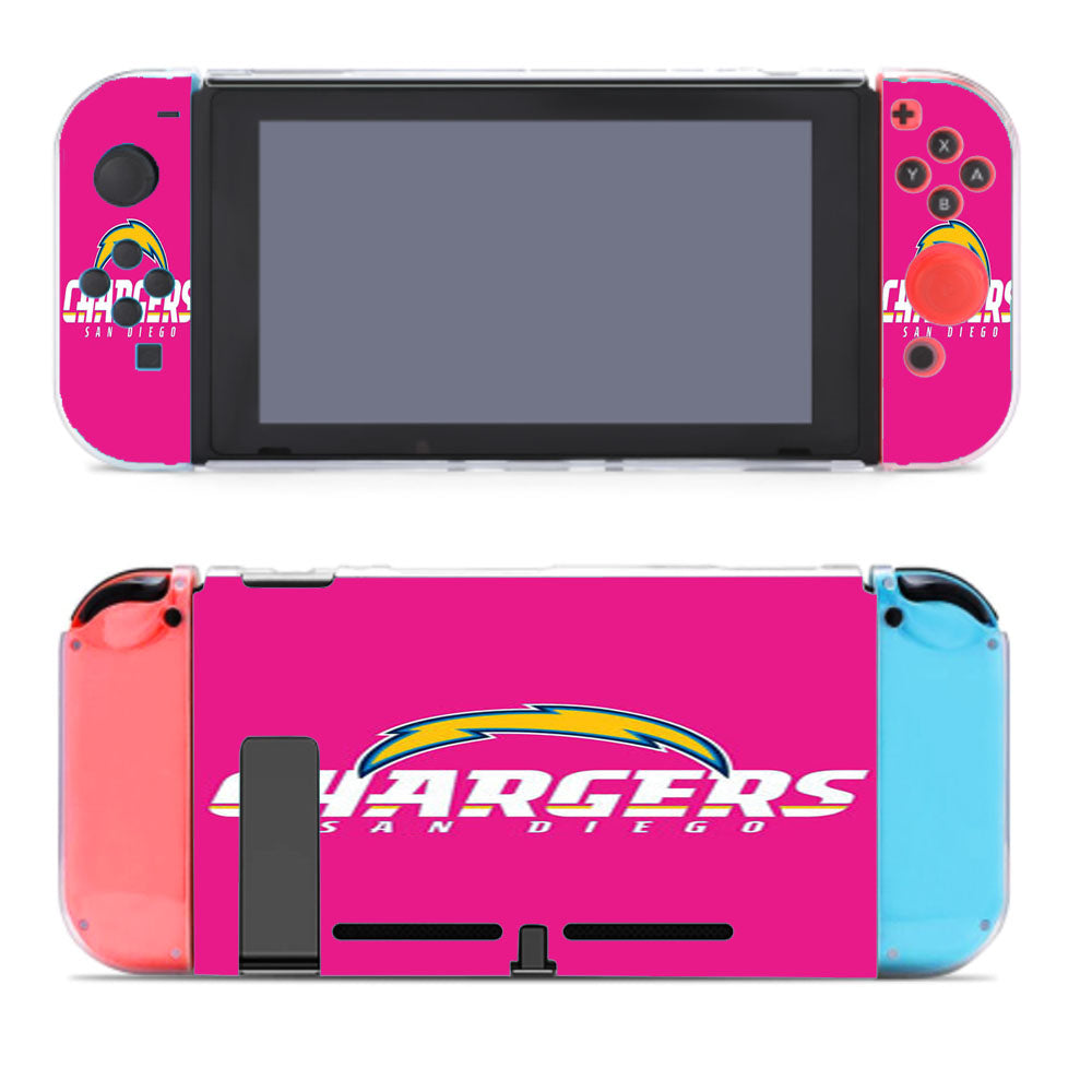 San Diego Chargers Pink Nintendo Switch Cover Case