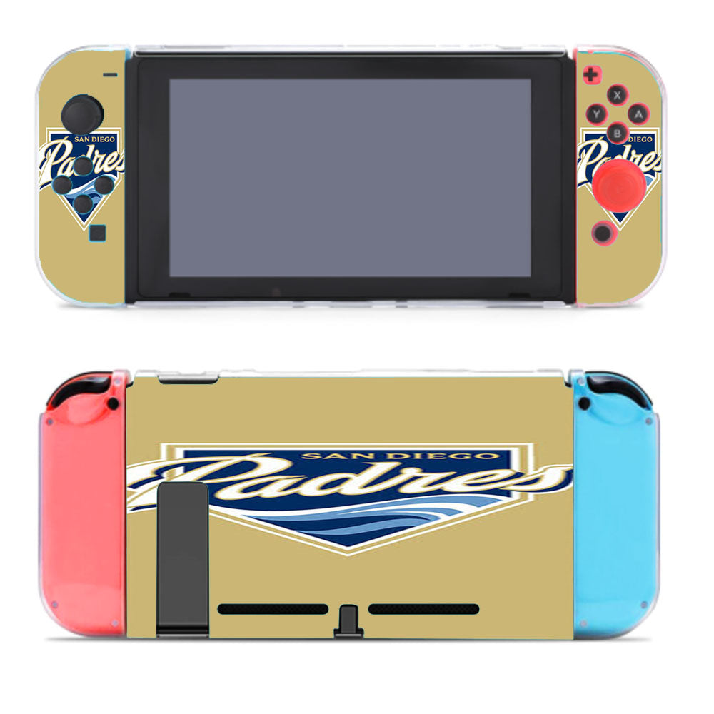 San Diego Padres Baseball Logo Gold Nintendo Switch Cover Case