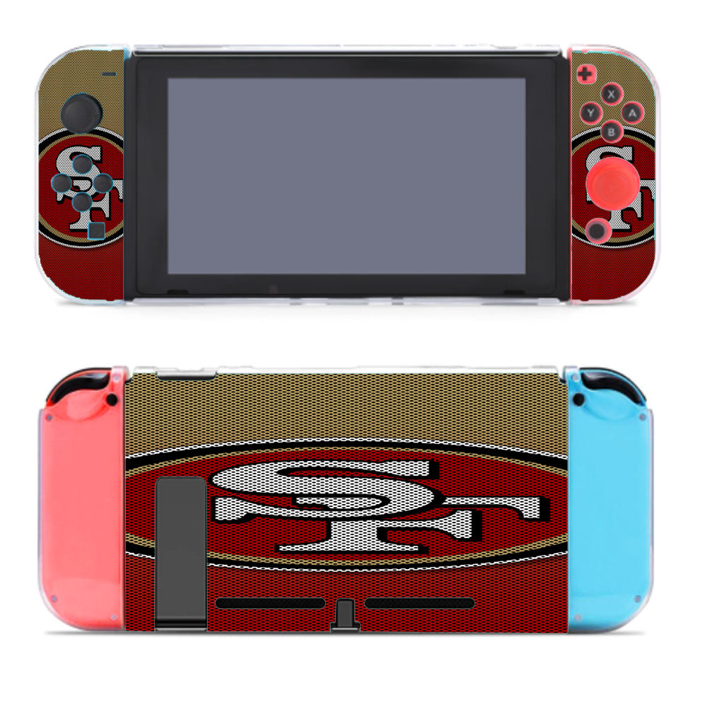 San Francisco 49Ers Carbon Fiber Logo Nintendo Switch Cover Case