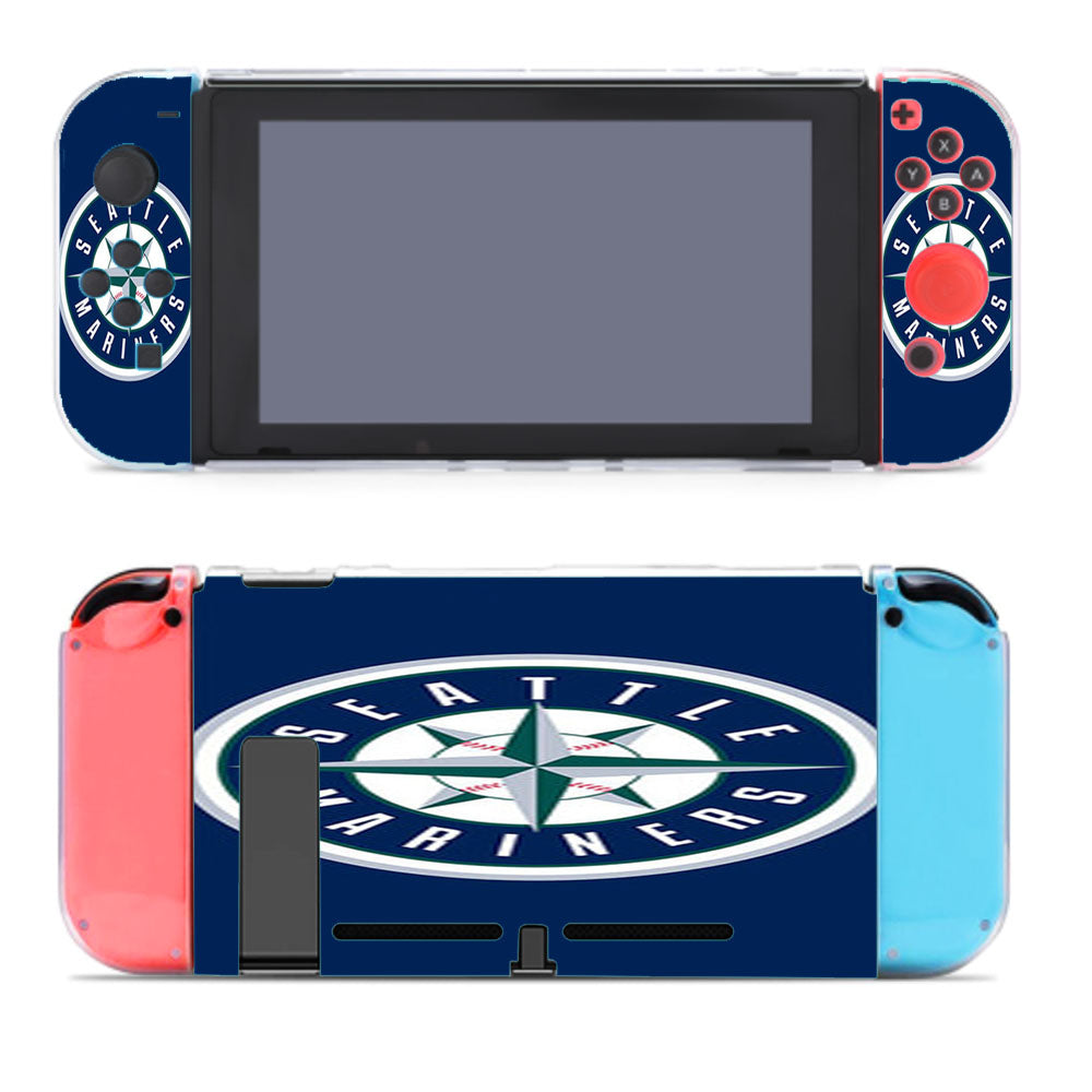 Seattle Mariners Baseball Logo Blue Nintendo Switch Cover Case