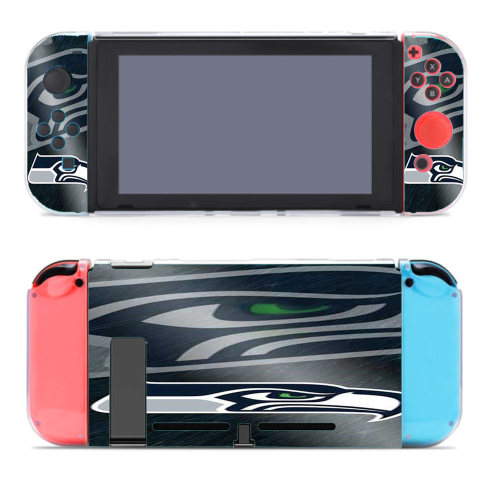 Seattle Seahawks Diagonal Blur Nintendo Switch Cover Case