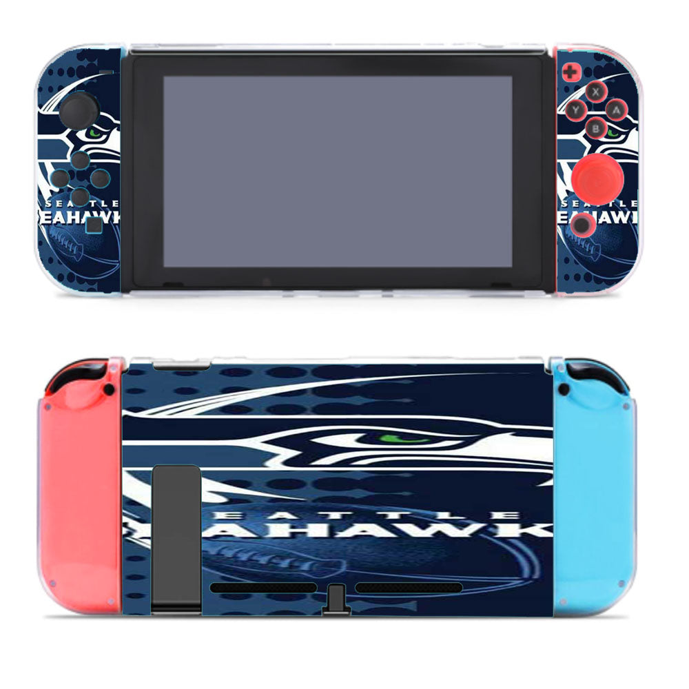 Seattle Seahawks Over Dots Nintendo Switch Cover Case