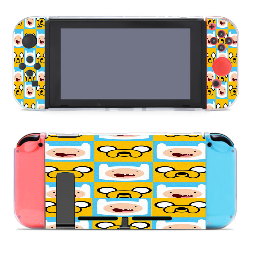 Adventure Time Finn Manusia And Jake Doodle Nintendo Switch Cover Case
