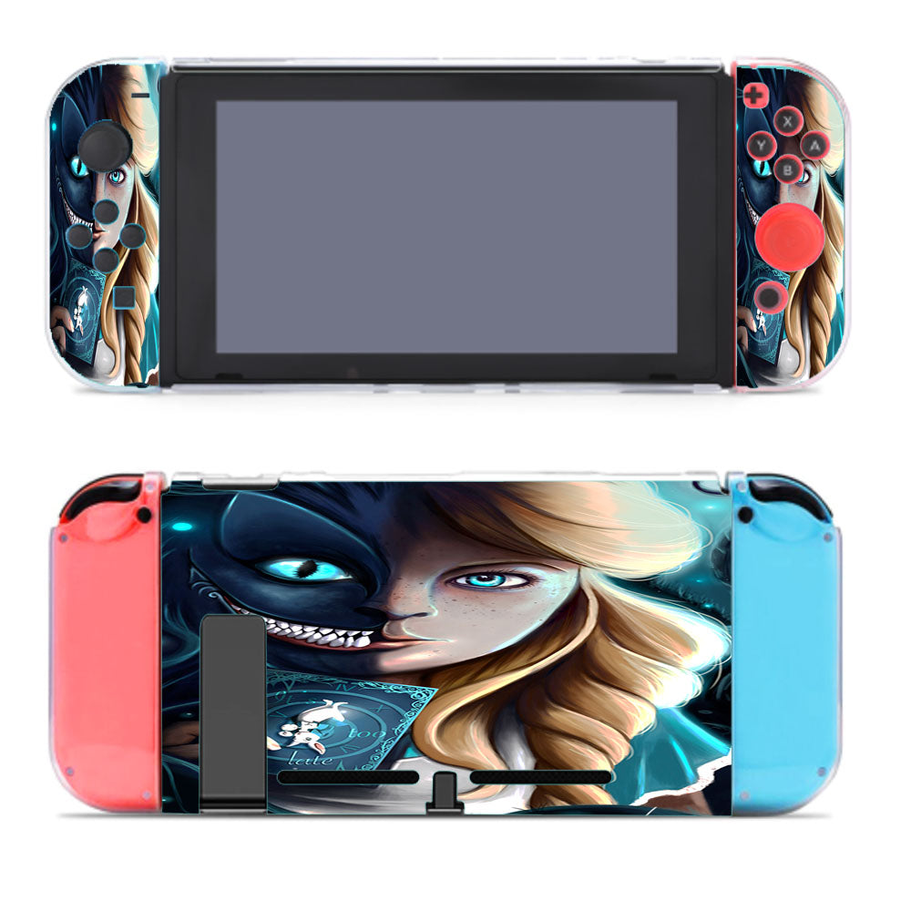 Alice And Cheshire Cat Art Nintendo Switch Cover Case