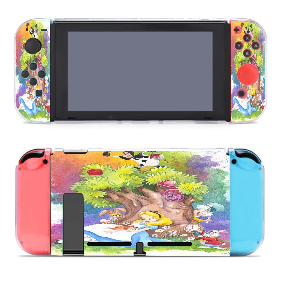 Alice Dreaming In Wonderland Watercolor Nintendo Switch Cover Case