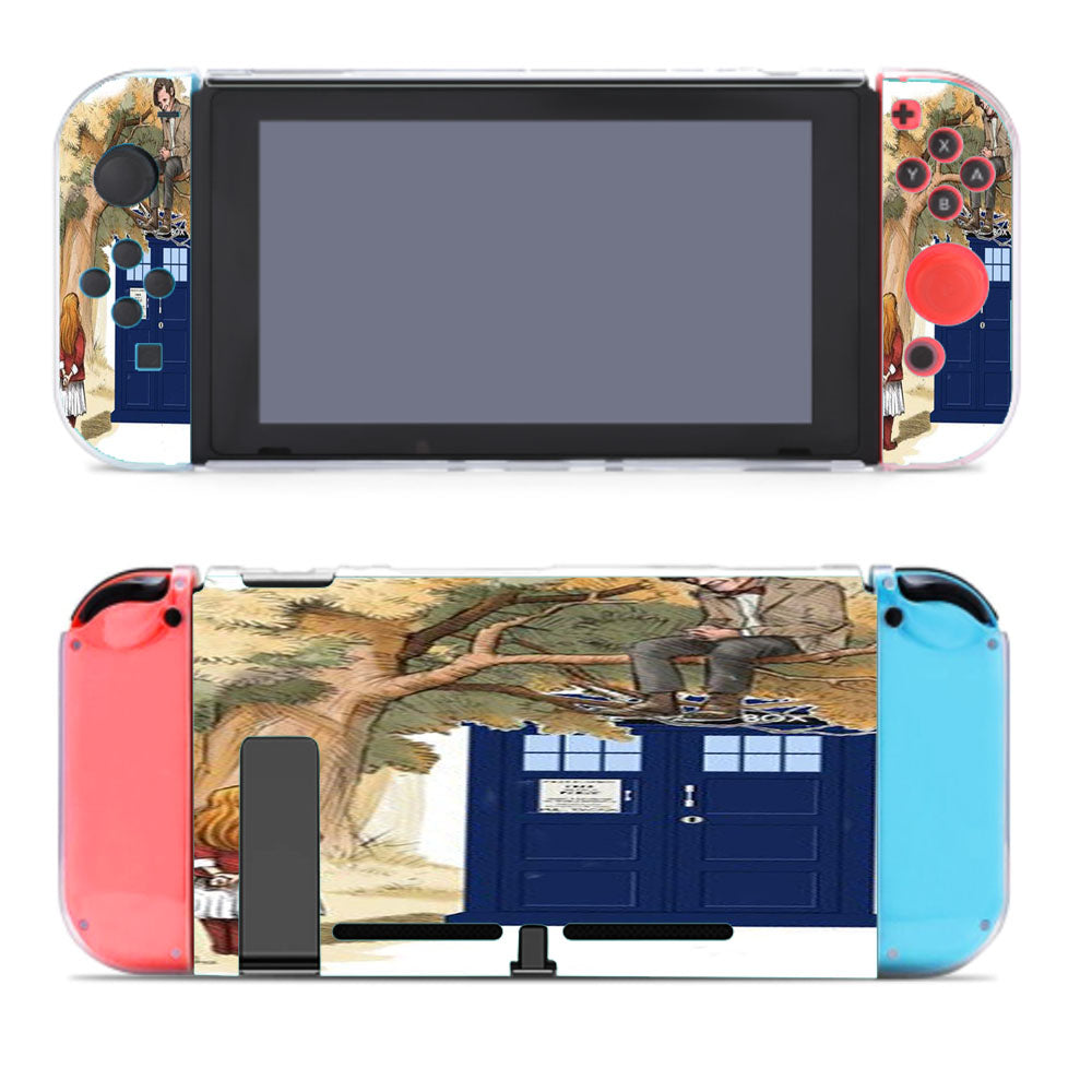 Alice In Wonderland And Tardis Doctor Who Nintendo Switch Cover Case