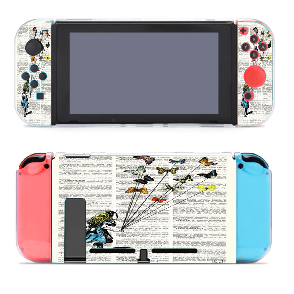 Alice In Wonderland Madhatter Chershire Cat Nintendo Switch Cover Case