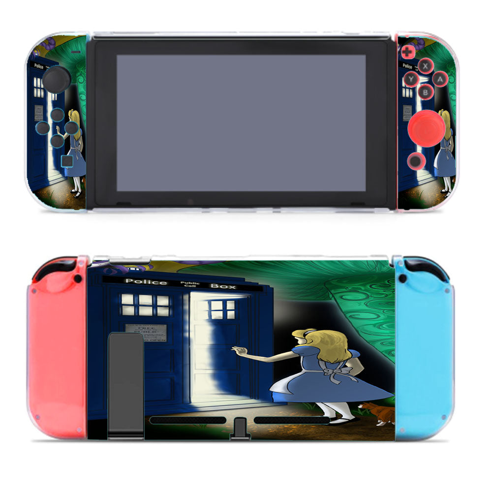 Alice In Wonderland Tardis Nintendo Switch Cover Case