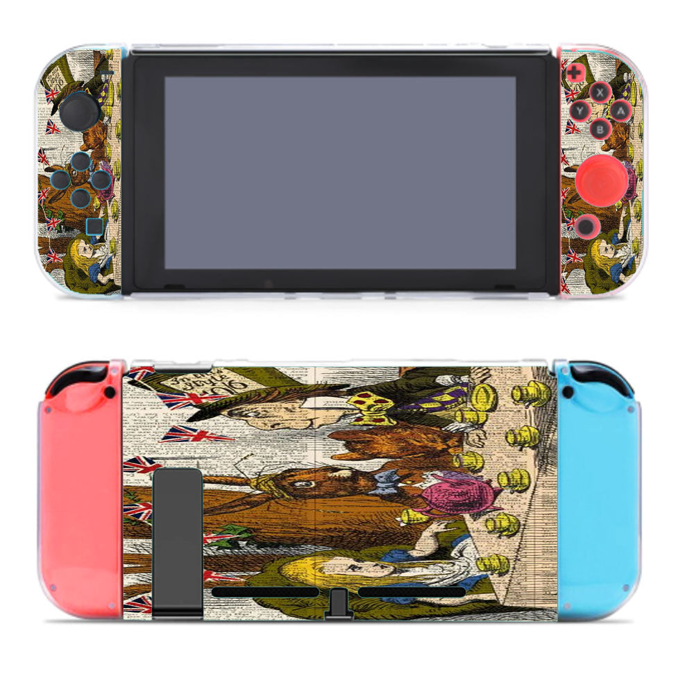 Alice In Wonderland Tea Party Dictionary Nintendo Switch Cover Case