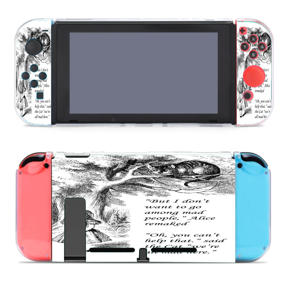 Alice Sketch Quotes Nintendo Switch Cover Case