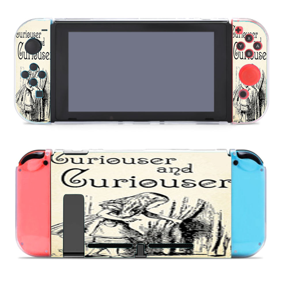 Alice Through The Looking Glass Curiouser And Curiouser Quotes Nintendo Switch Cover Case