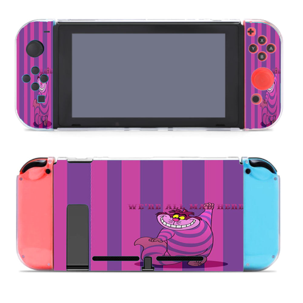 Alice Wonderland Cheshire Cat Quote Nintendo Switch Cover Case