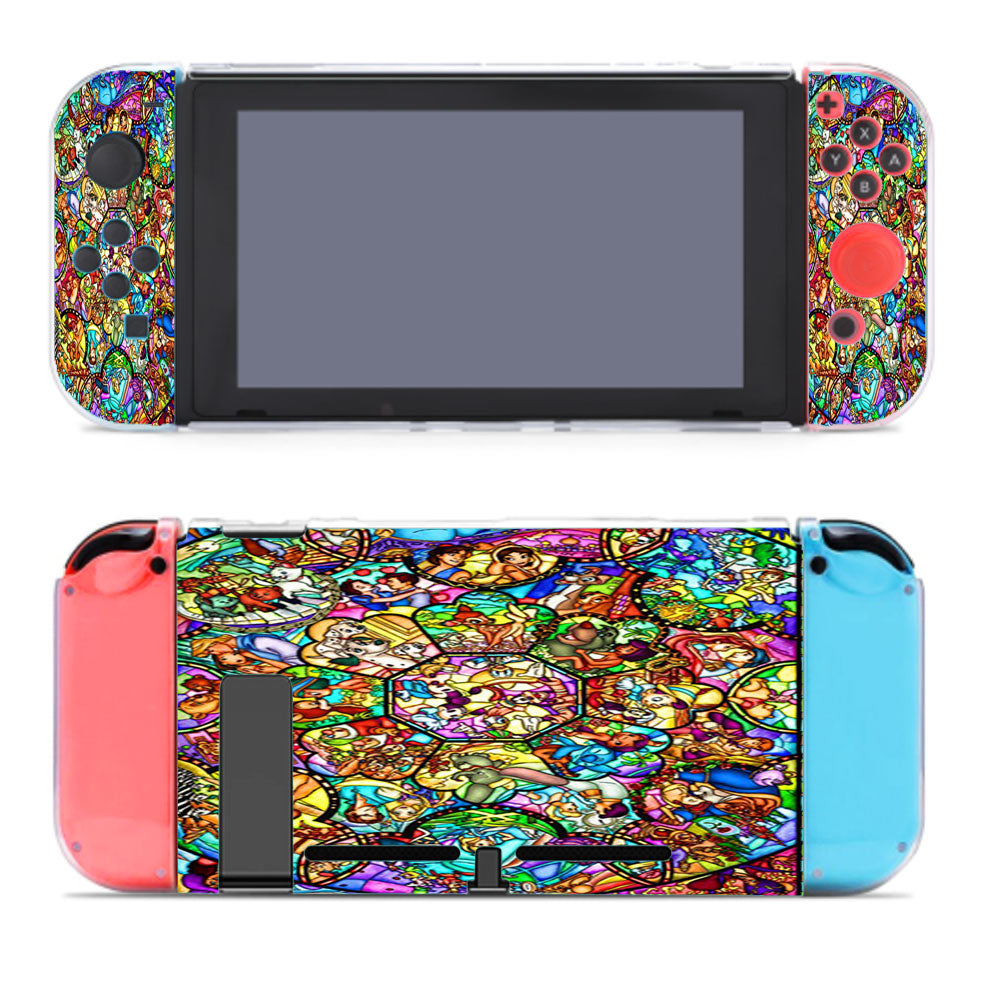 All Disney Heroes Stained Glass Nintendo Switch Cover Case