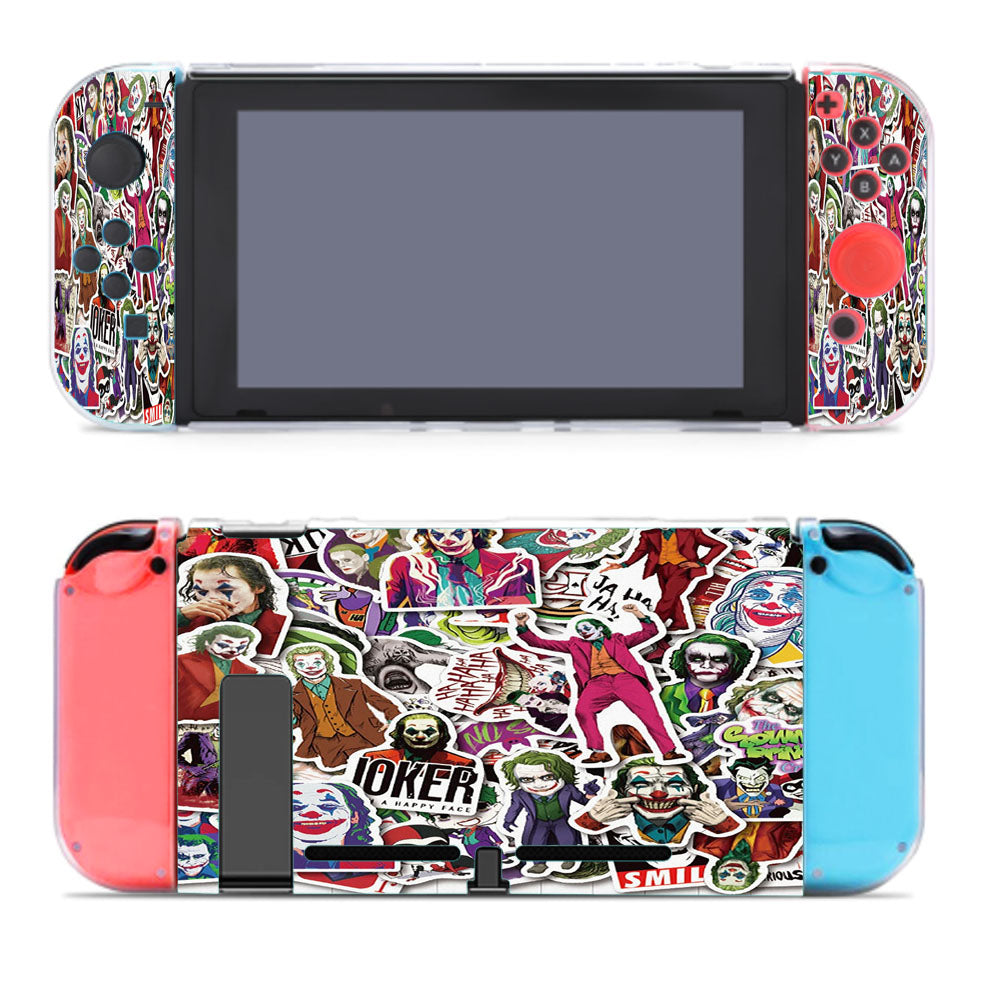 All Joker Face Art Sticker Collage Nintendo Switch Cover Case