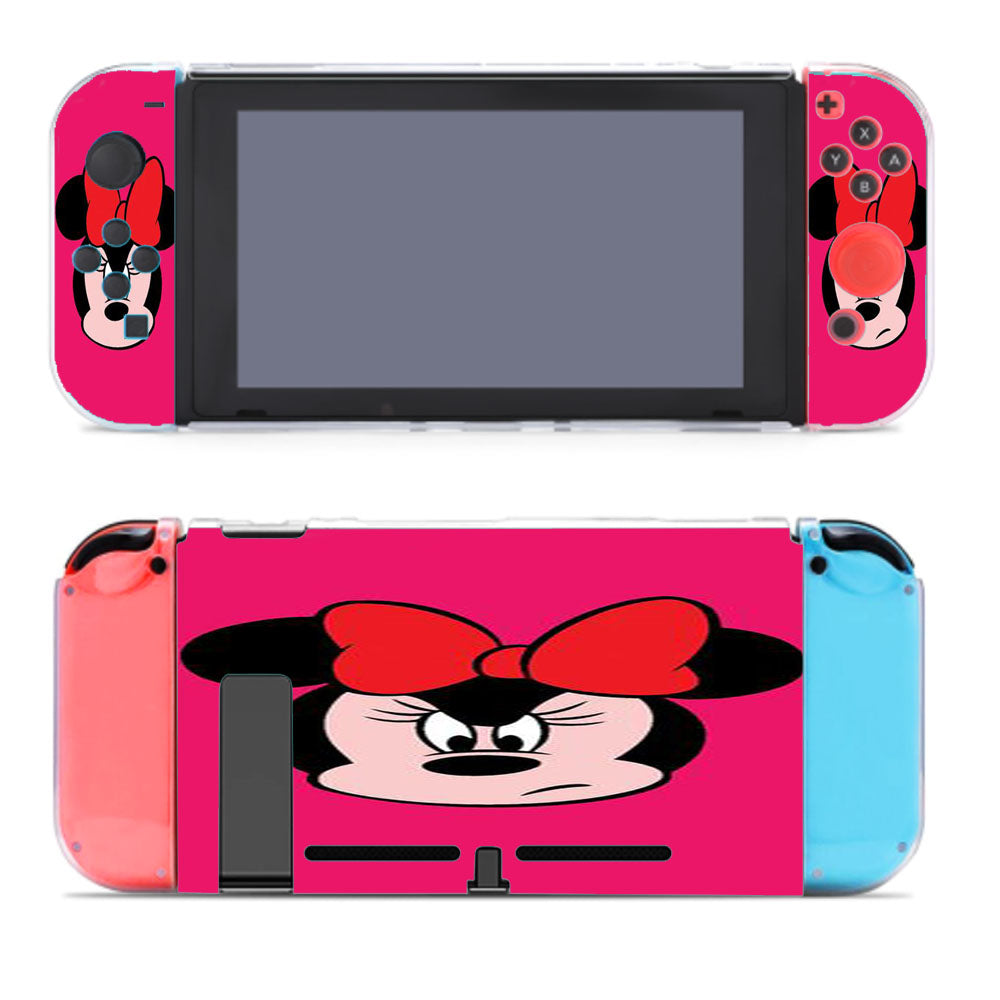 Angry Face Minnie Mouse Nintendo Switch Cover Case