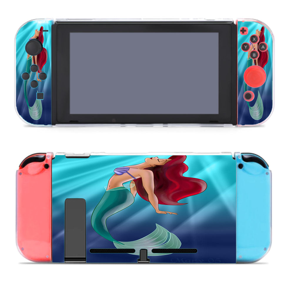 Ariel Little Mermaid Galaxy Nintendo Switch Cover Case