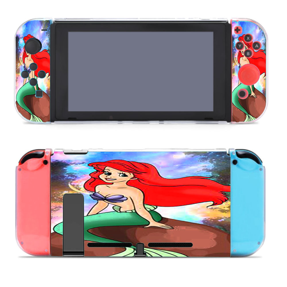 Ariel Little Mermaid In Galaxy Space Nintendo Switch Cover Case