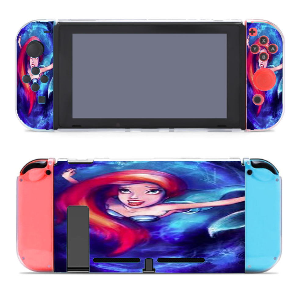 Ariel Little Mermaid Sparkling Nintendo Switch Cover Case