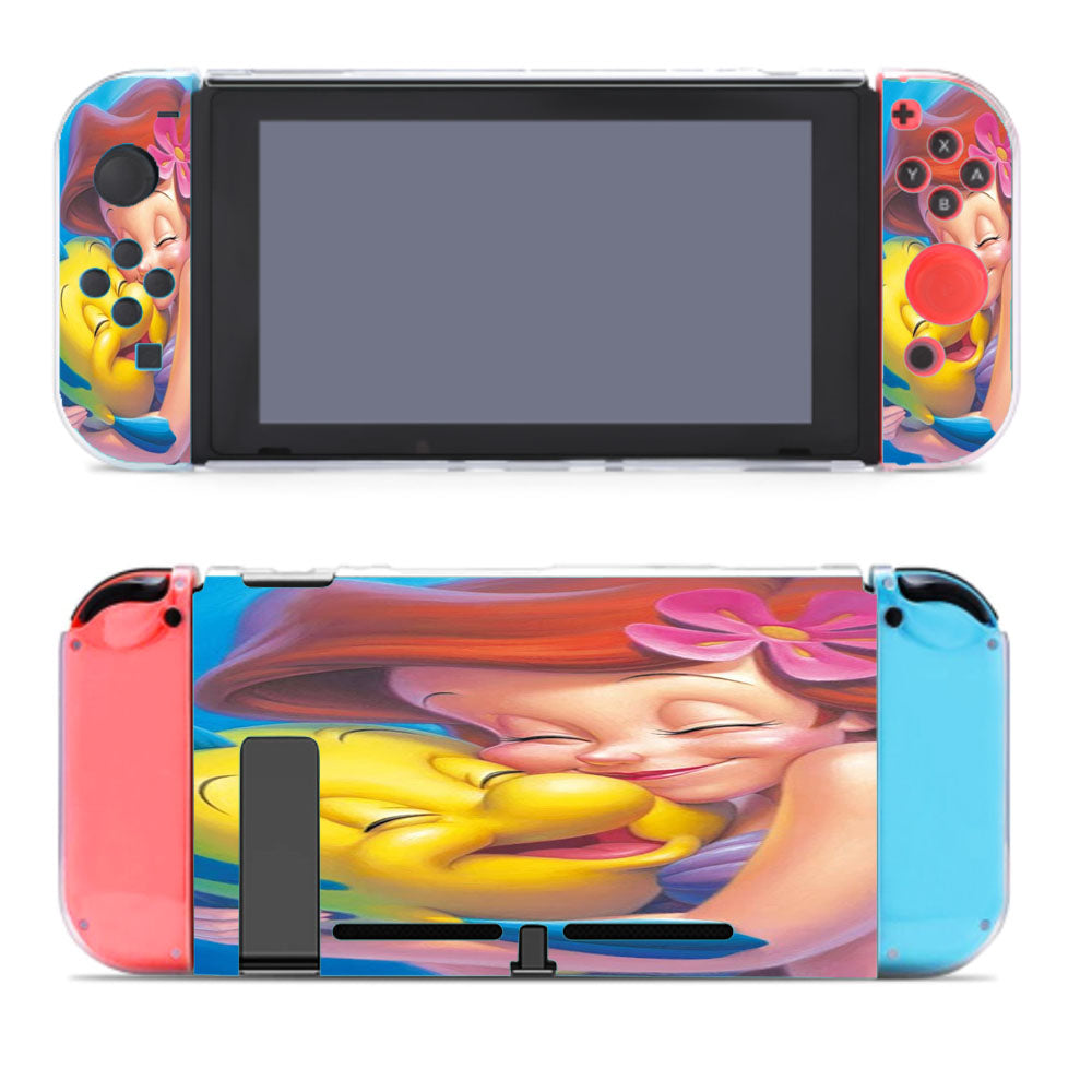 Ariel Mermaid And Fish Nintendo Switch Cover Case