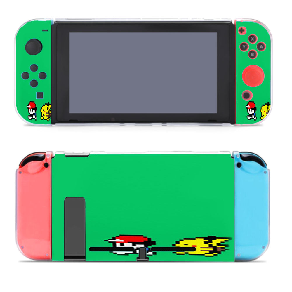 Ash And Pikachu 8 Bit Pokemon Nintendo Switch Cover Case