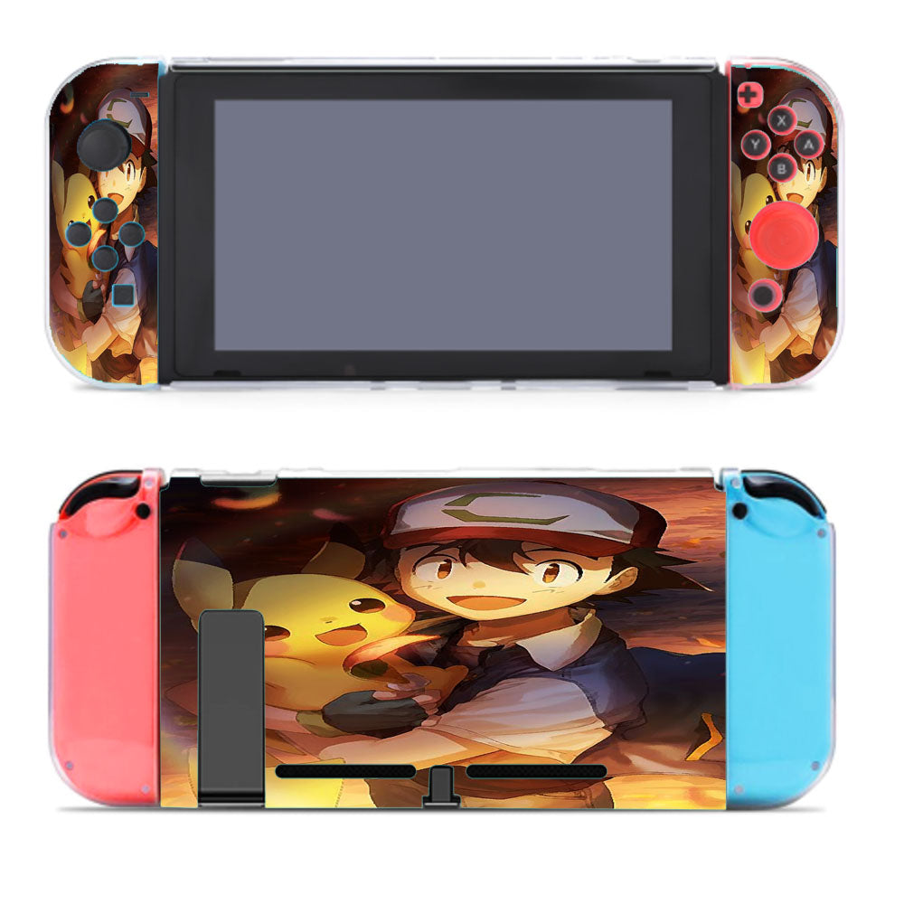 Ash Ketchum And Pikachu Illustration Nintendo Switch Cover Case