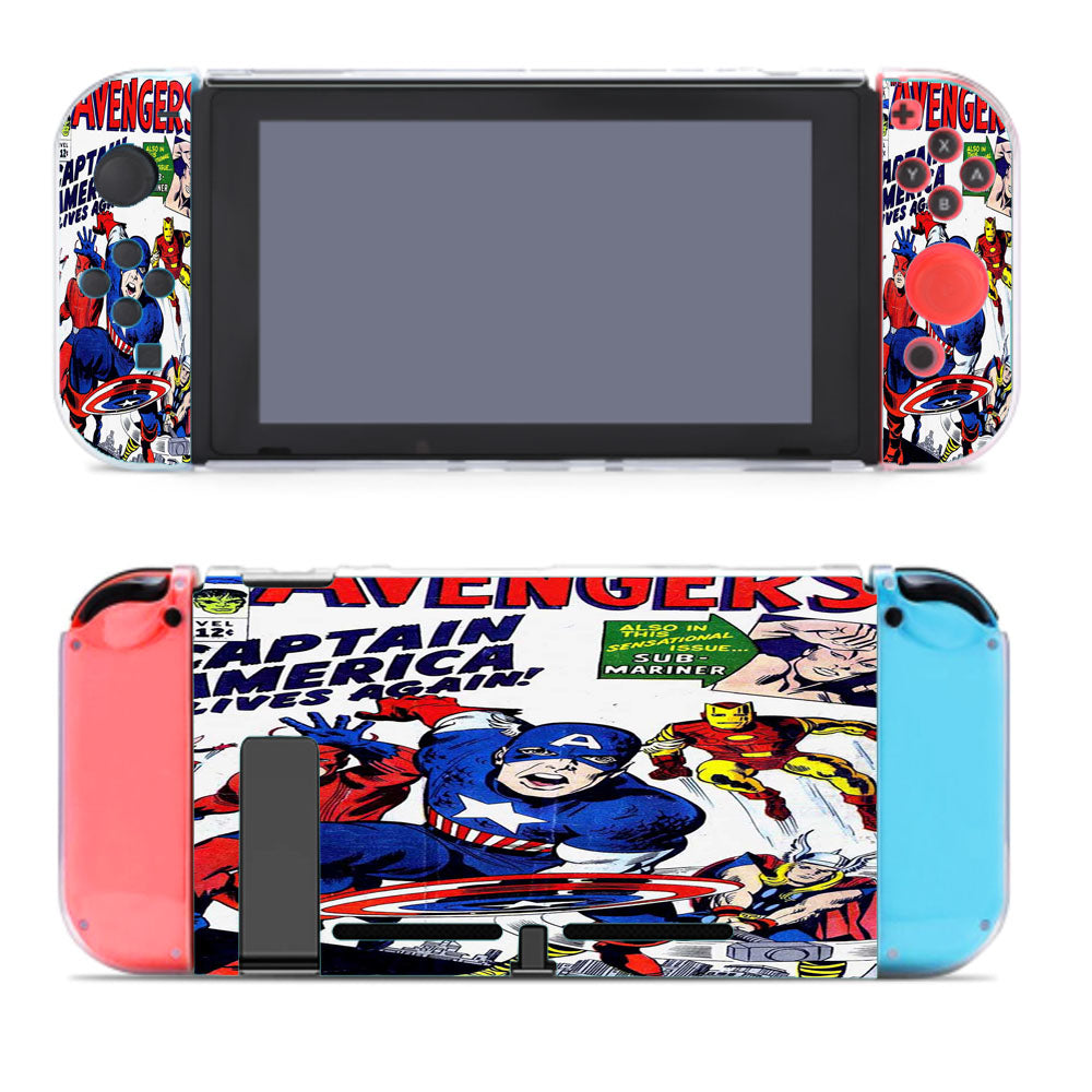 Avengers Comic Collection Nintendo Switch Cover Case