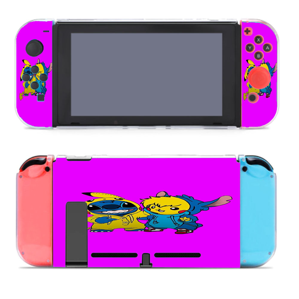 Baby Pikachu And Baby Stitch Nintendo Switch Cover Case
