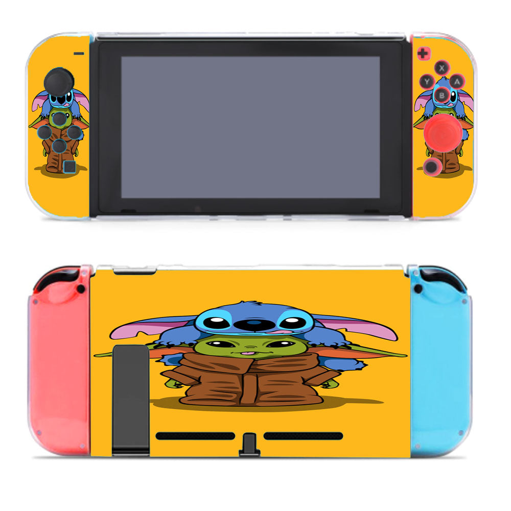 Baby Yoda And Stitch Nintendo Switch Cover Case