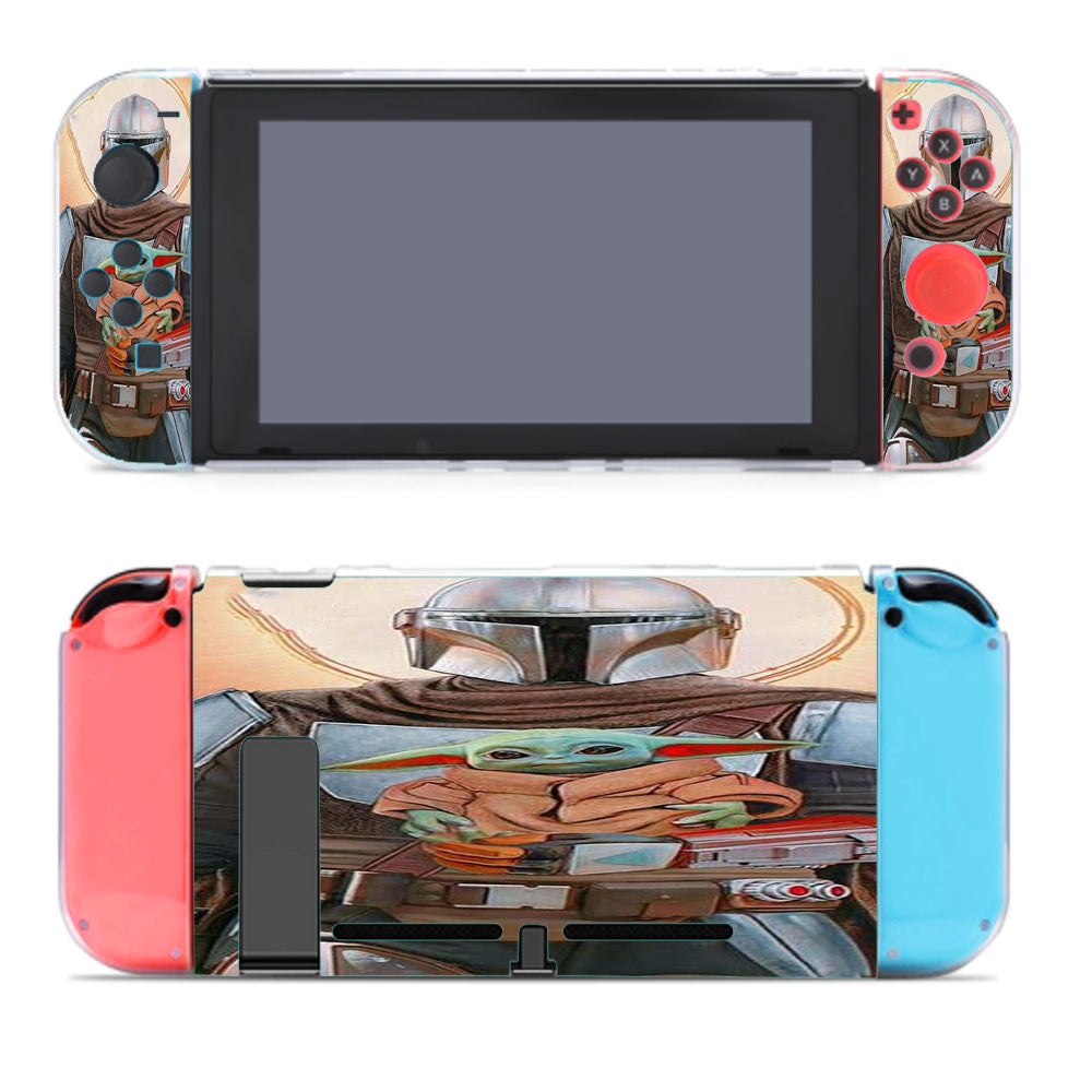Baby Yoda And The Mandalorian Star Wars Nintendo Switch Cover Case