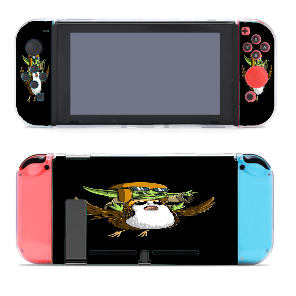 Baby Yoda Bird Fly Nintendo Switch Cover Case