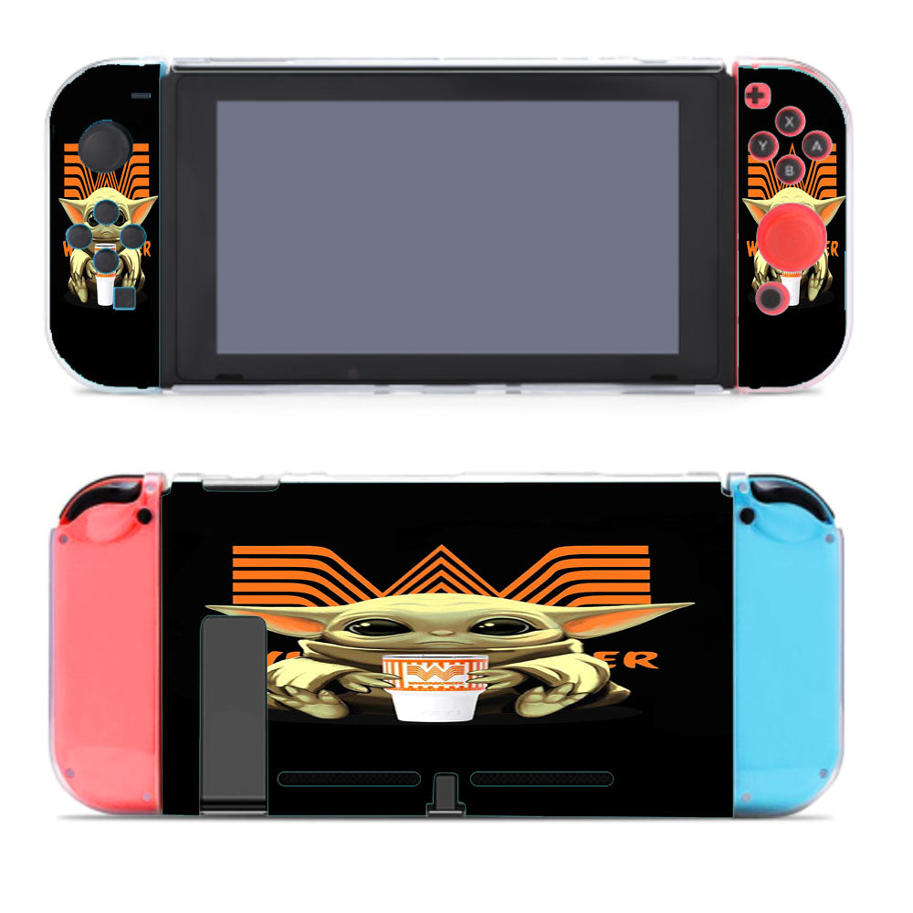 Baby Yoda Drink Whataburger Logo Mandalorian Nintendo Switch Cover Case
