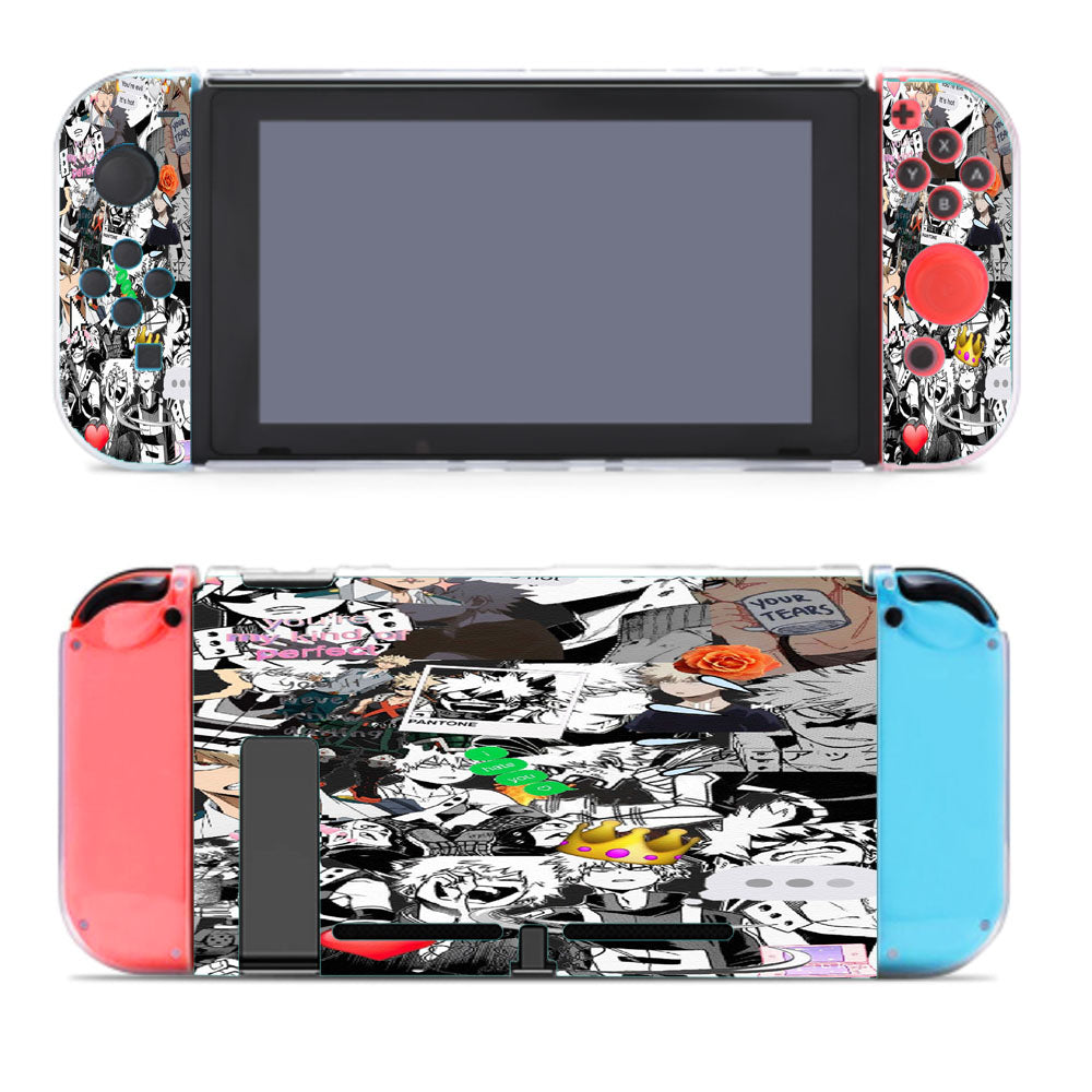 Bakugo Angry Bnha Comic Collage Nintendo Switch Cover Case