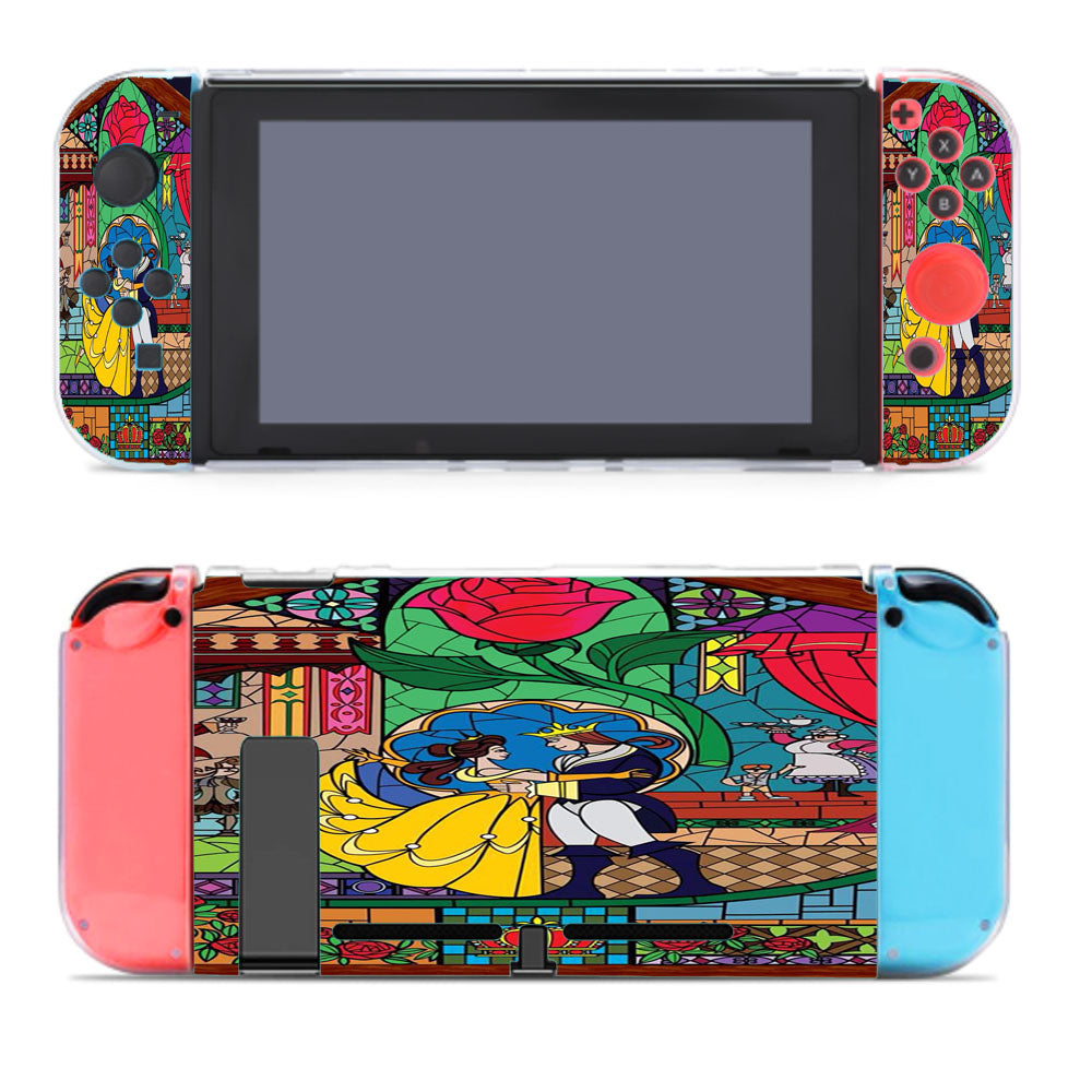 Beauty And The Beast Castle Stained Glass Nintendo Switch Cover Case