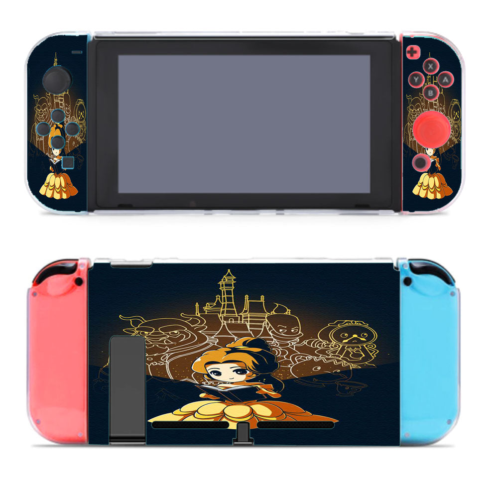 Beauty And The Beast Disney Silhouette Nintendo Switch Cover Case