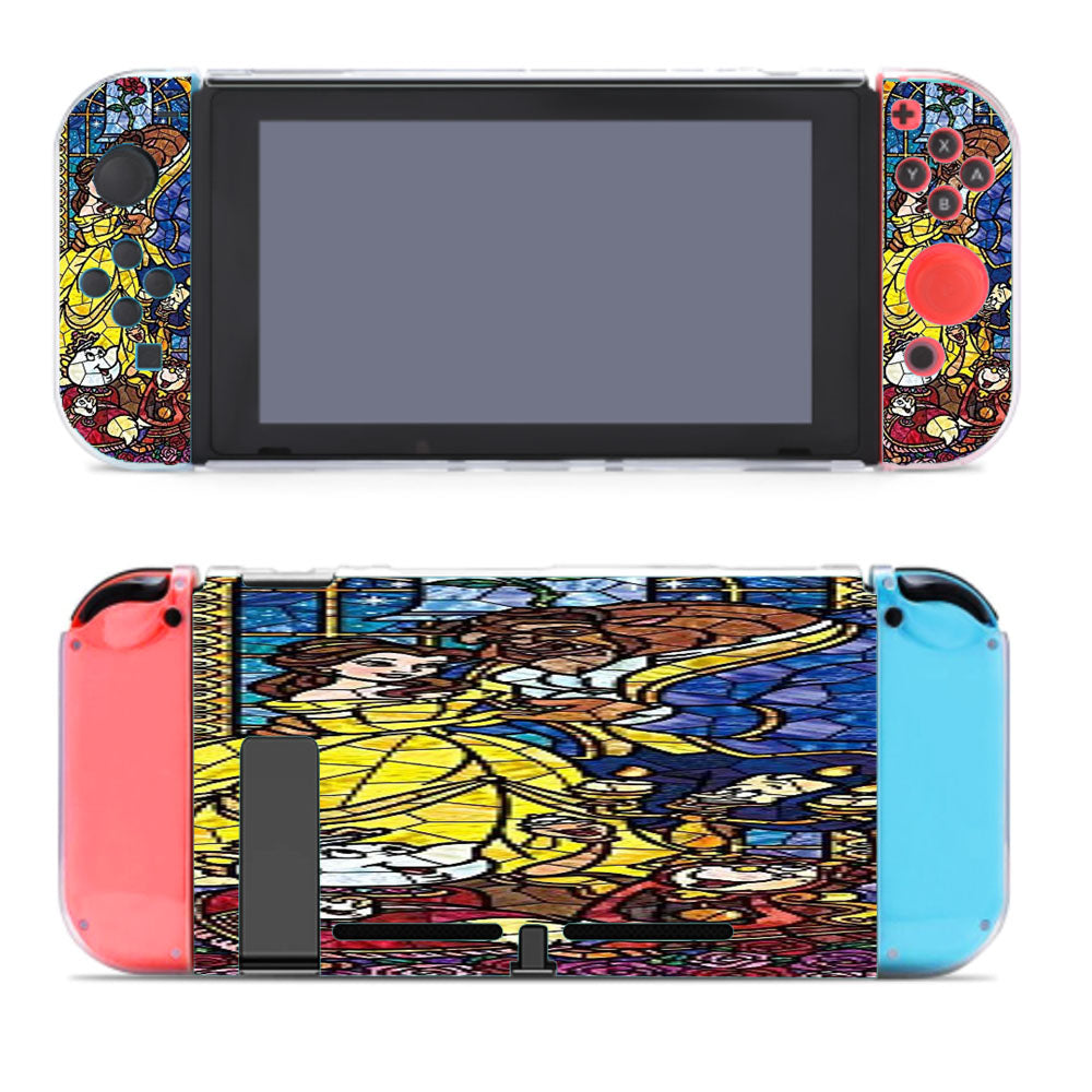 Beauty And The Beast Glass Nintendo Switch Cover Case