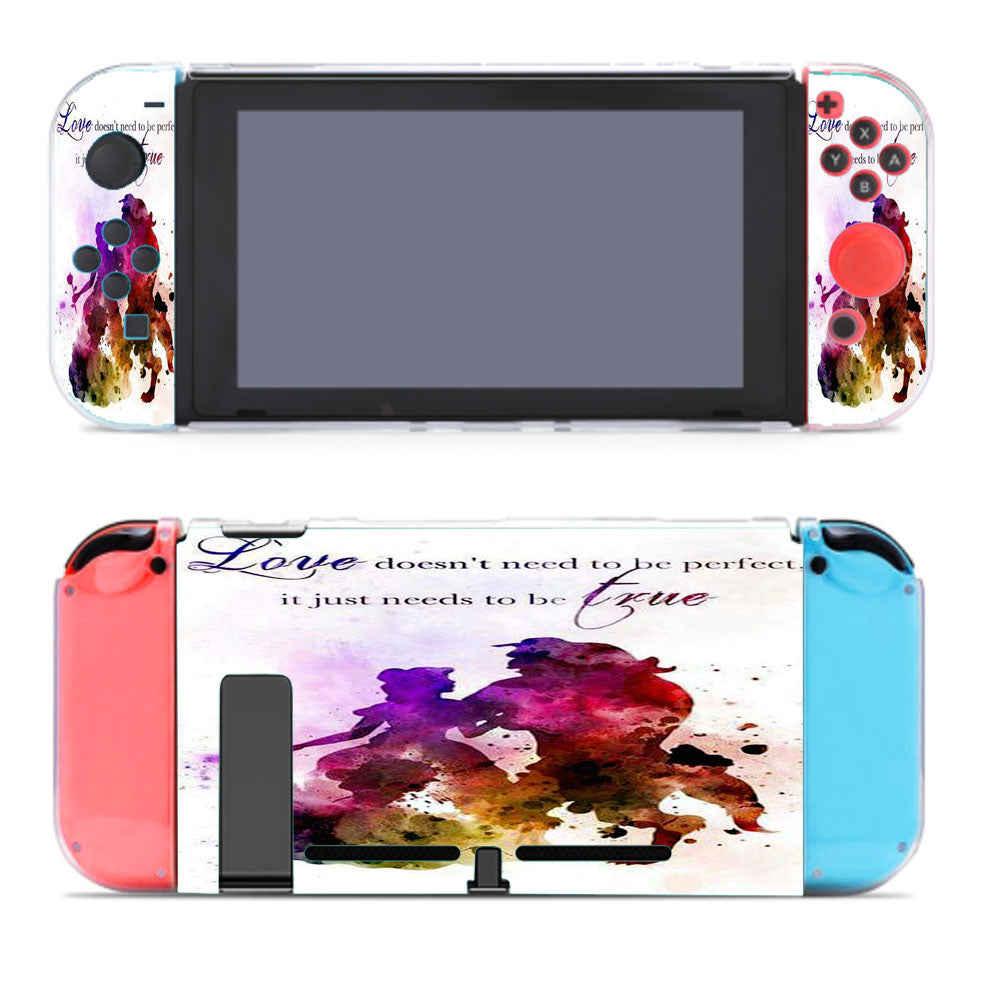 Beauty And The Beast Watercolour Nintendo Switch Cover Case