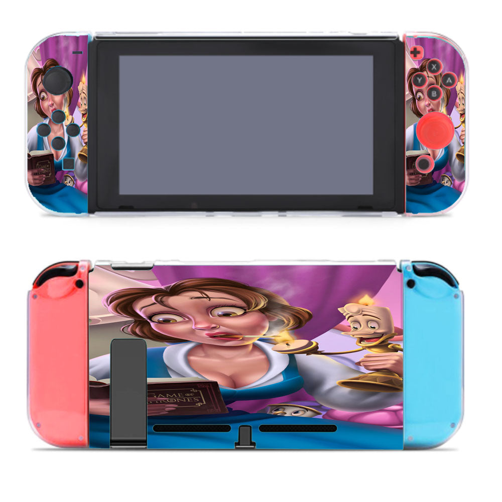 Belle Beauty And The Beast Smoking Read Game Of Thrones Nintendo Switch Cover Case